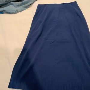 Mm lefleur navy blue skirt